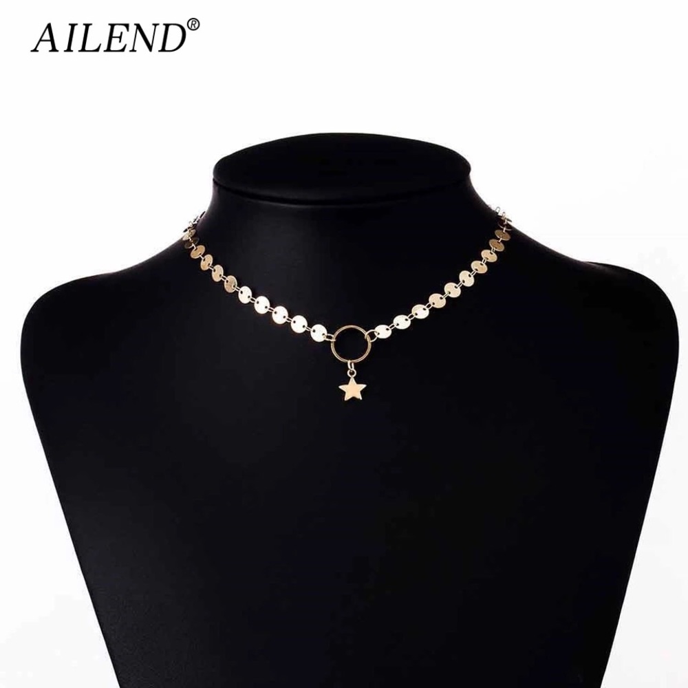 LAST 1🏅ᕼOᔕT ᑭIᑕK🏆 Gold Star Coin Choker - Picture 3 of 5